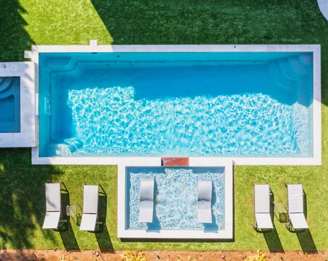 rectangular pool for residence
